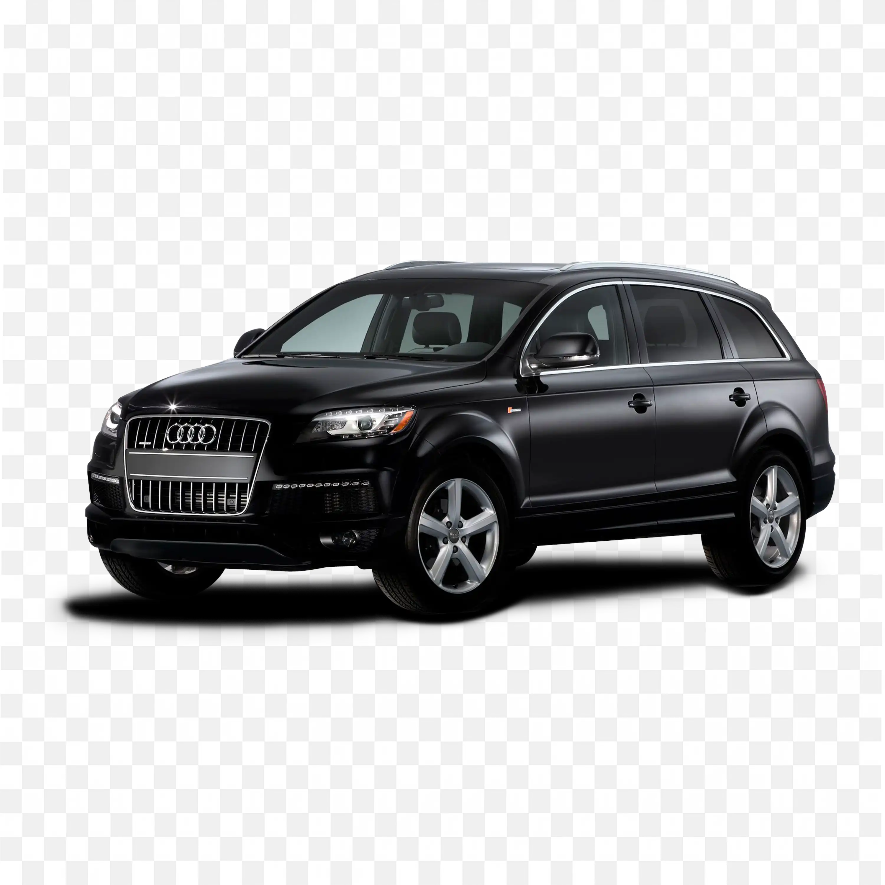 Black Audi Q7 A Luxury Mid Size Suv for Family and Travel