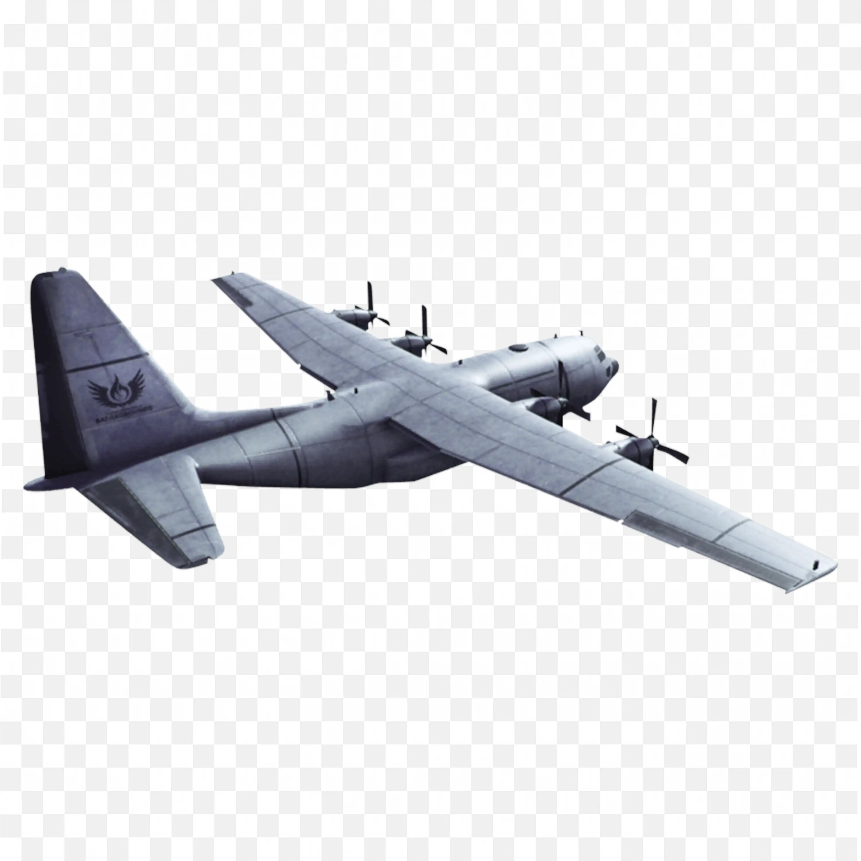 Military Cargo Aircraft Flying Free PNG Image Download