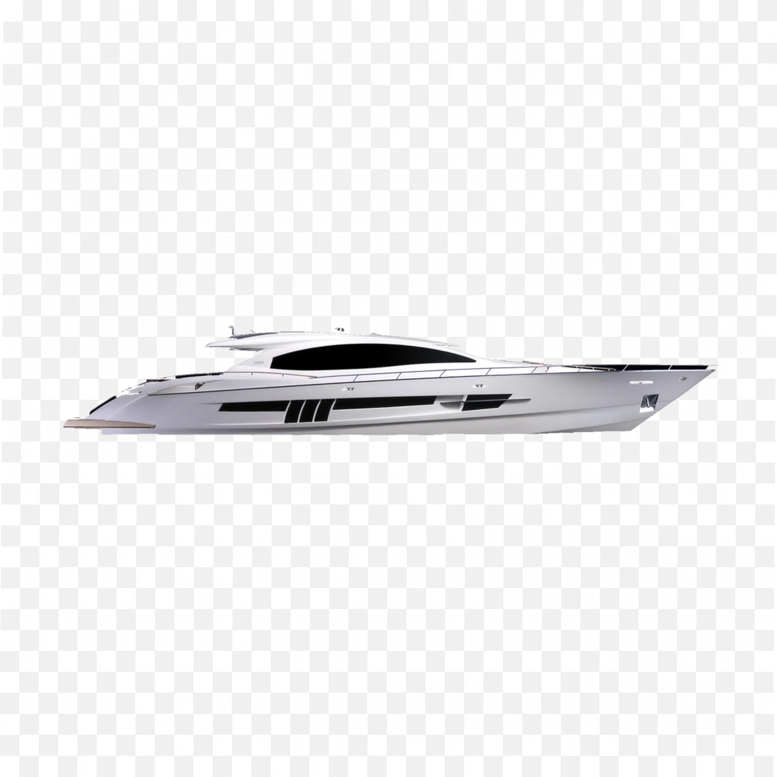 White Luxury Yacht Lazzara Lsx 92 with Minimalistic Style PNG