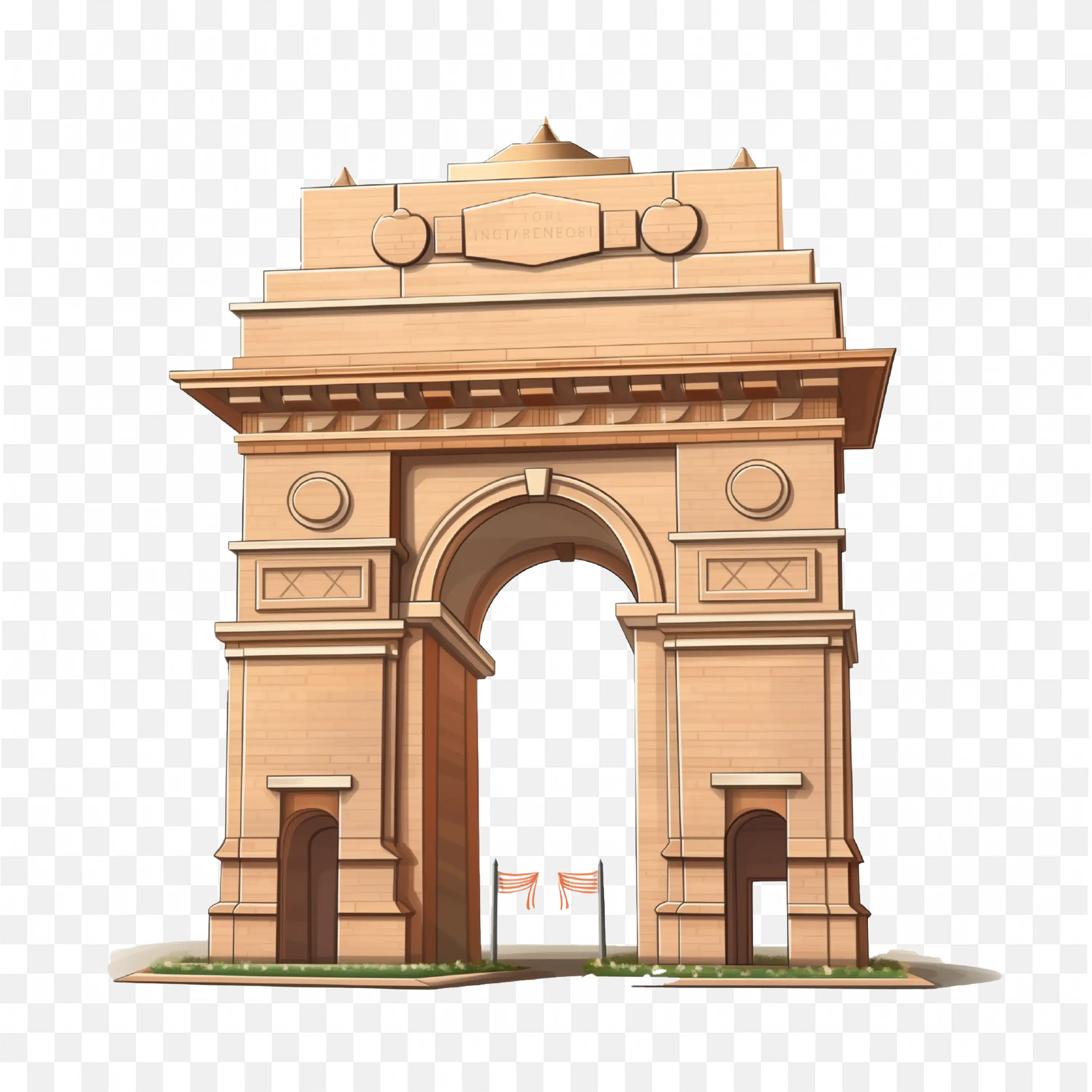 Famous India Gate Architecture In Delhi Free PNG Download