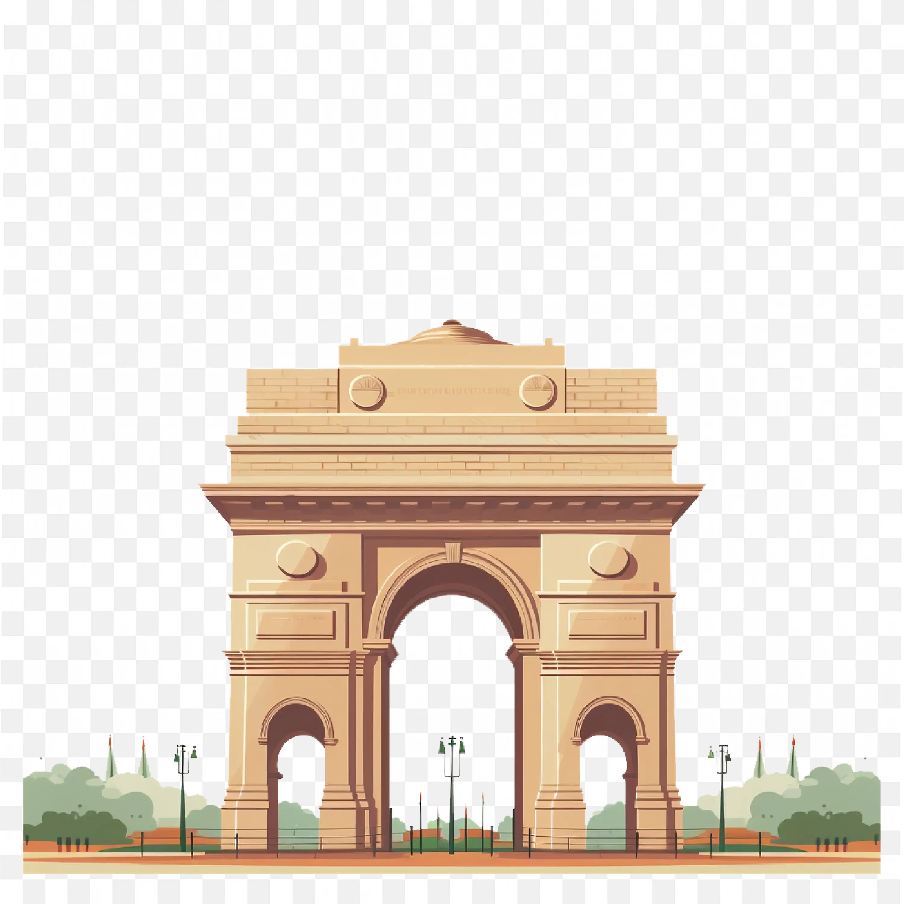 India Gate Digital Art for  Architectural Visualization