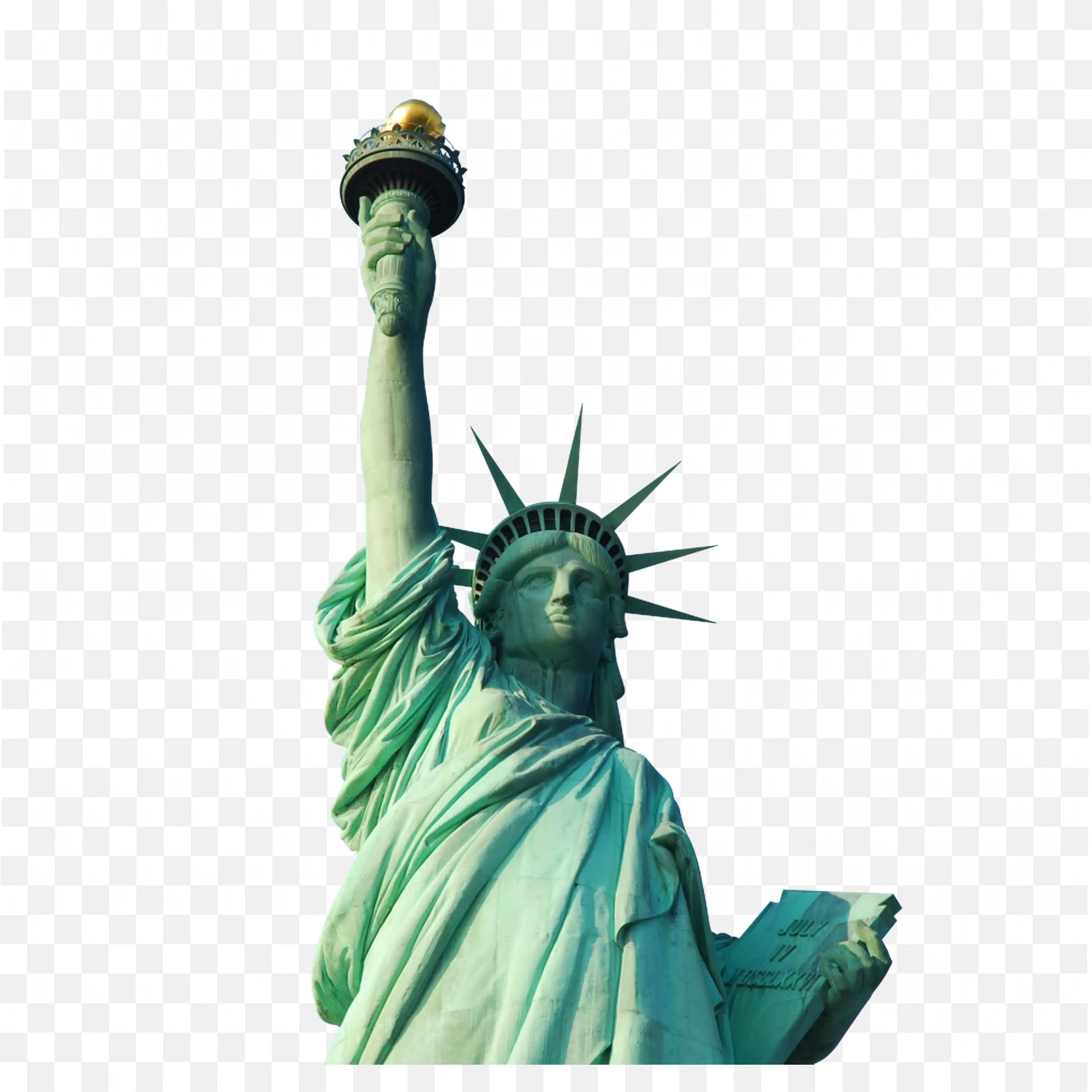 Statue of Liberty Captured From A Low Angle Viewpoint