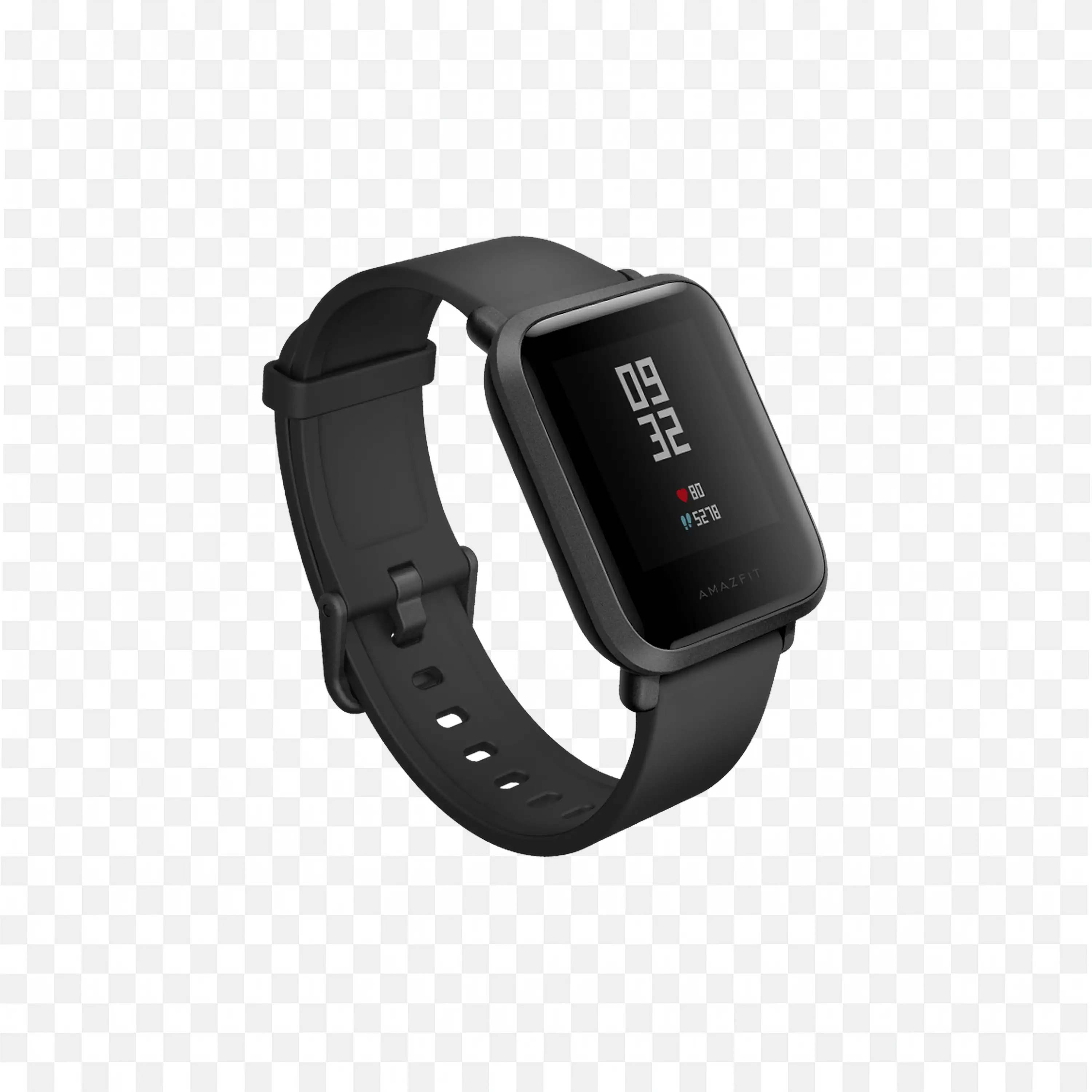 Black Smart Watch with a Digital Display Free PNG Download
