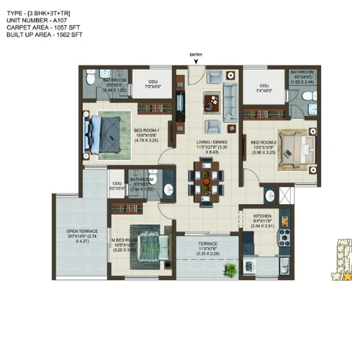 3 BHK Premium