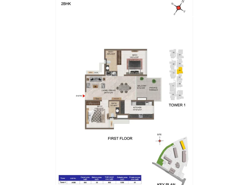 2 BHK Premium