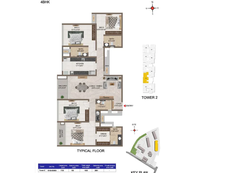 5 BHK Floor Villa