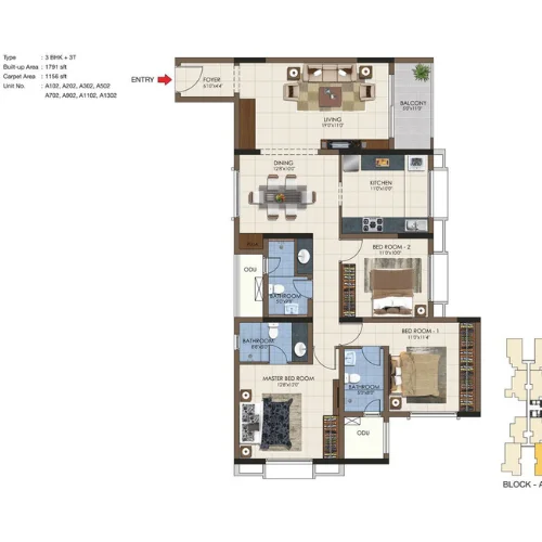 3 BHK Premium