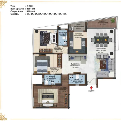 3 BHK Premium