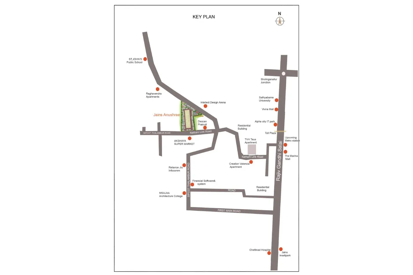 Image of: Jains Anushree Premium 2 BHK Apartments for Sale in Chennai