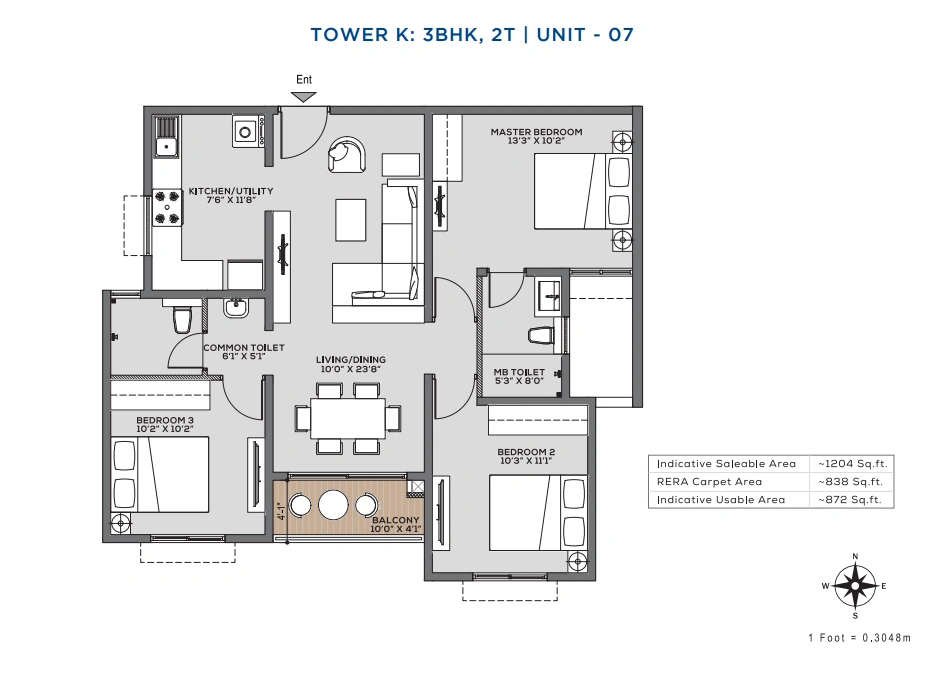 Lakevista At Purva windermere - 3B - 3T