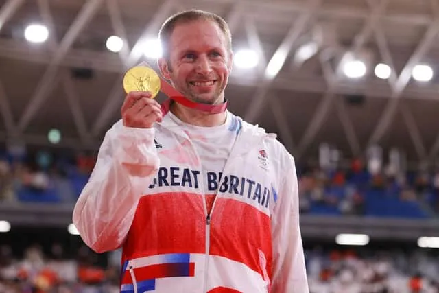 Jason Kenny Wearing Great Britain Jersey