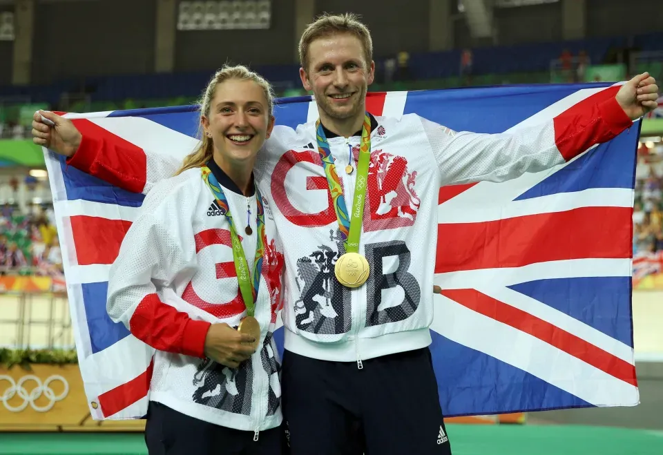 Jason Kenny Celebrates Victory with Flag