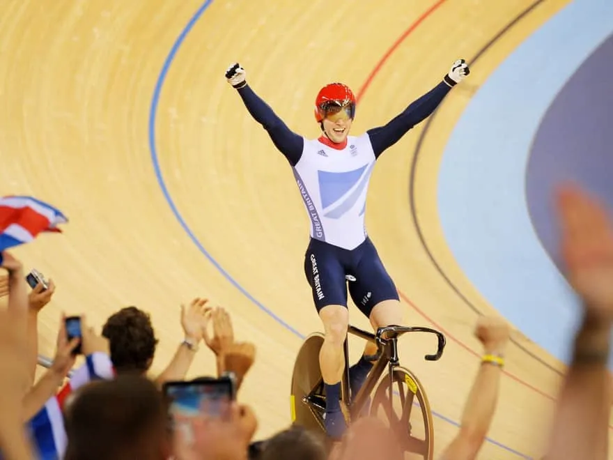 Jason Kenny Celebrates Olympic Gold Medal Win