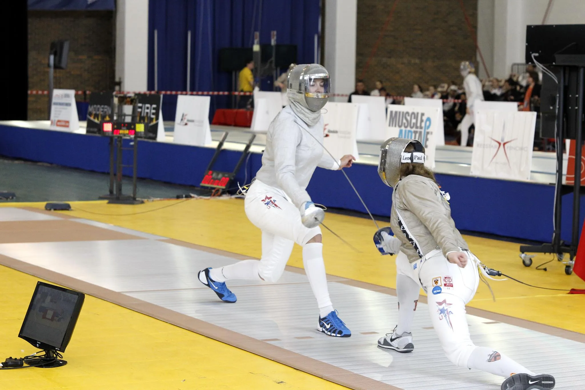 Valentina Vezzali in the Heat of a Fencing Battle