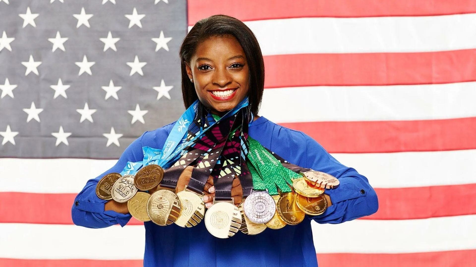 Simone Biles Mid-Air Vault