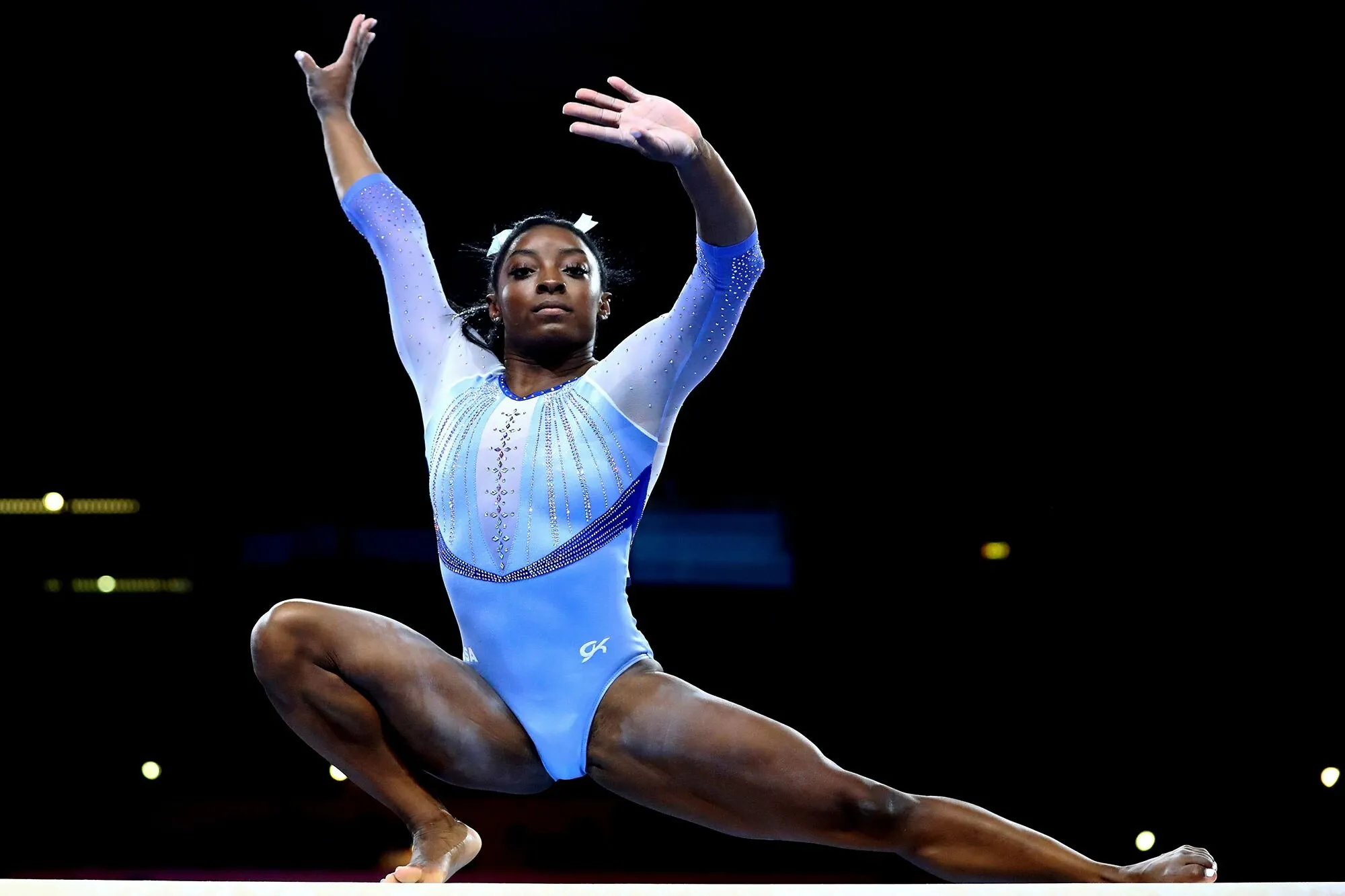 Simone Biles Floor Routine Gymnastics Wallpaper