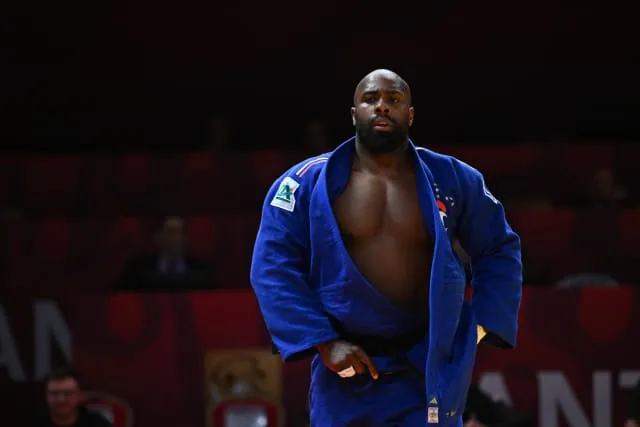 Teddy Riner preparing for judo match