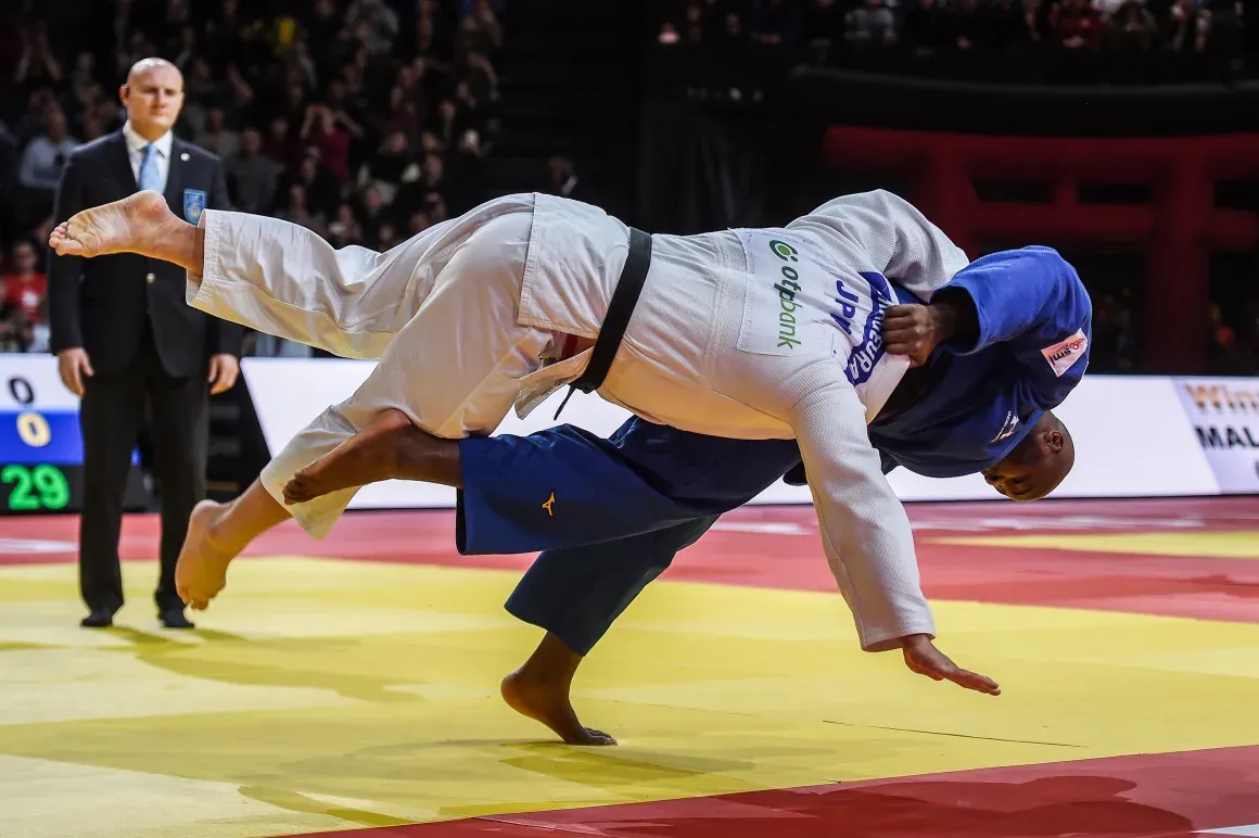Teddy Riner dominating on judo mat