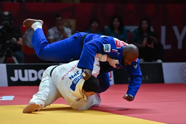 Teddy Riner poised before judo match