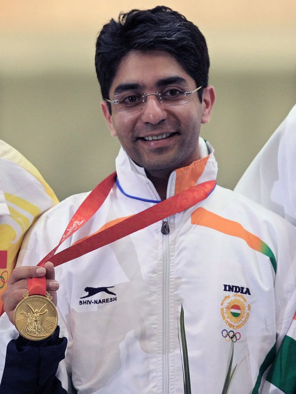 Abhinav Bindra with Olympic Gold Medal