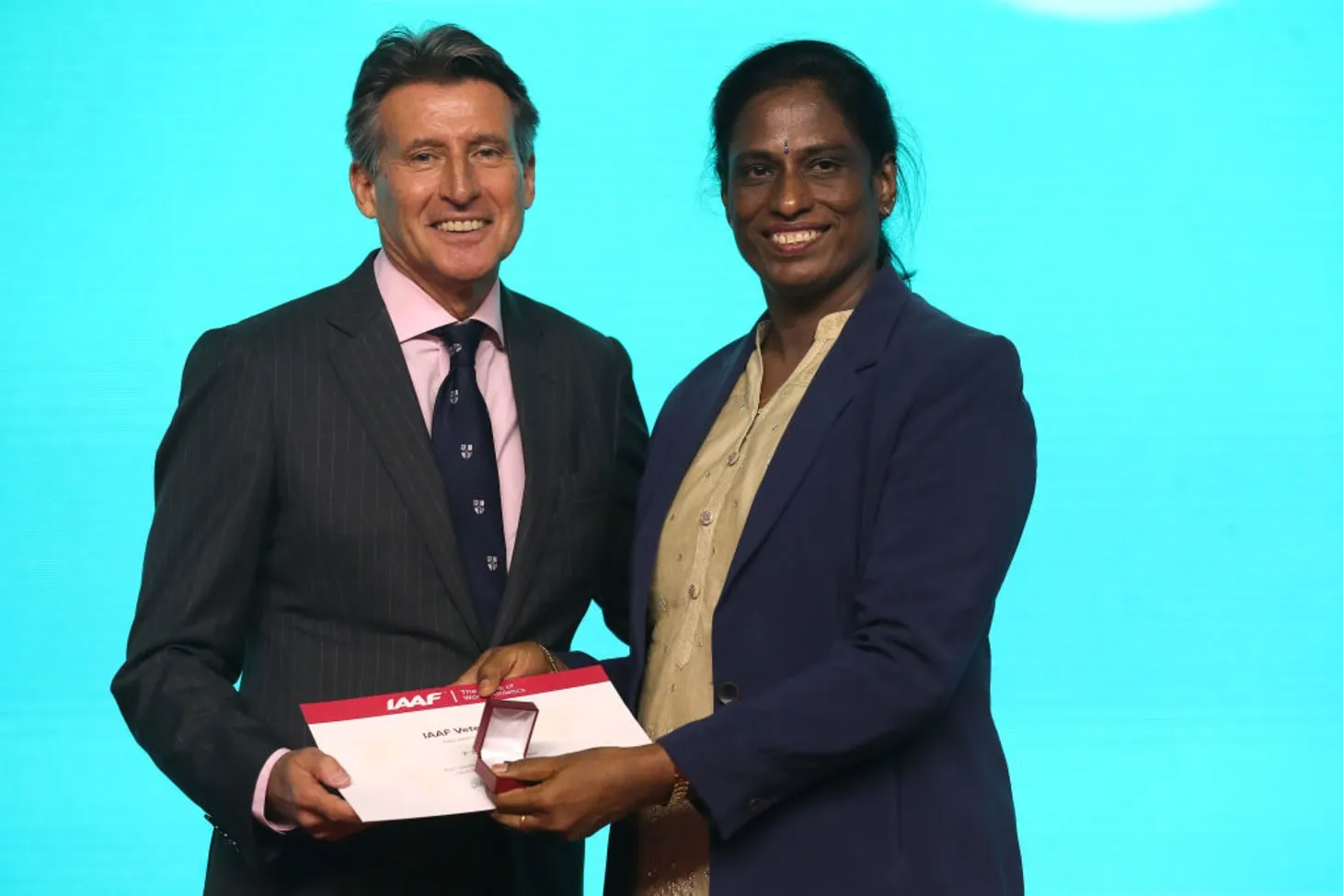 PT Usha Honored on Stage with International Recognition