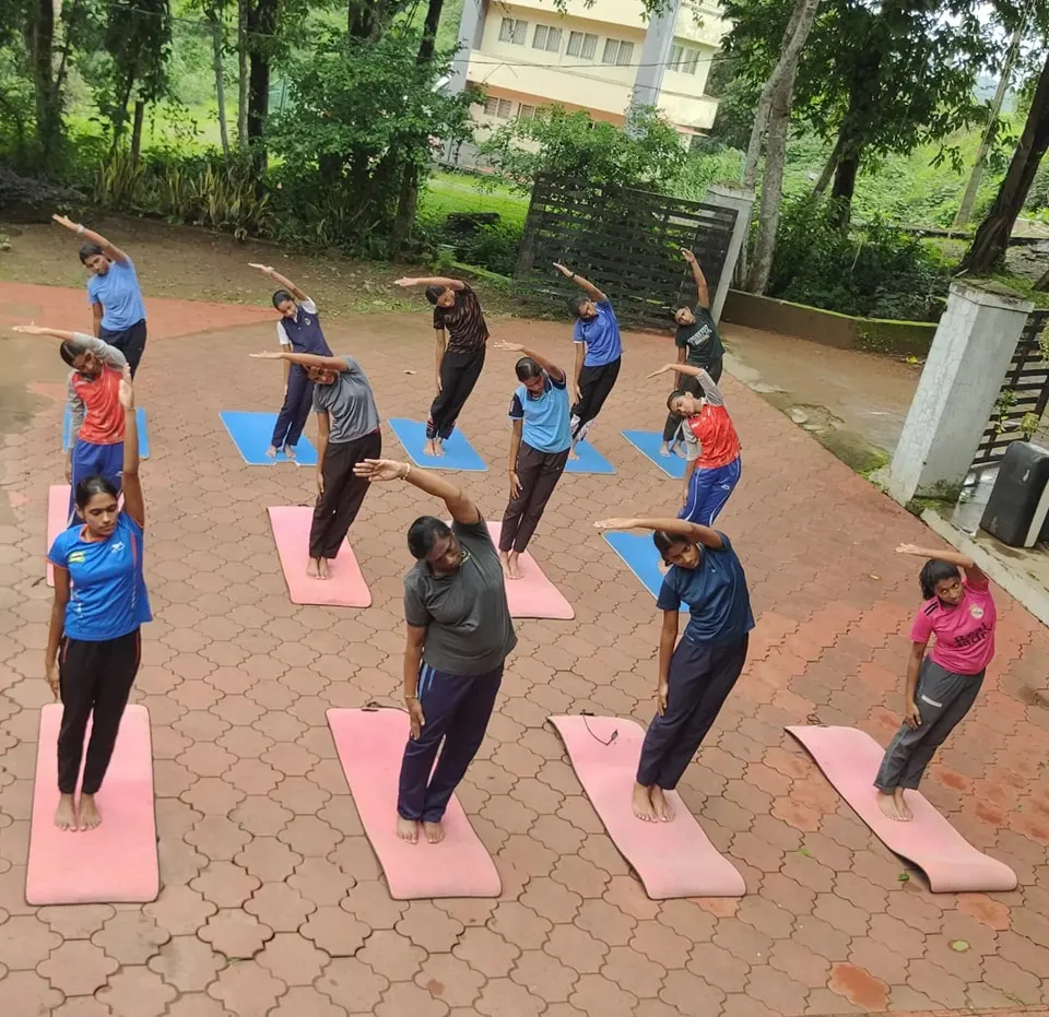 PT Usha Leading Youth Through Group Exercise Session