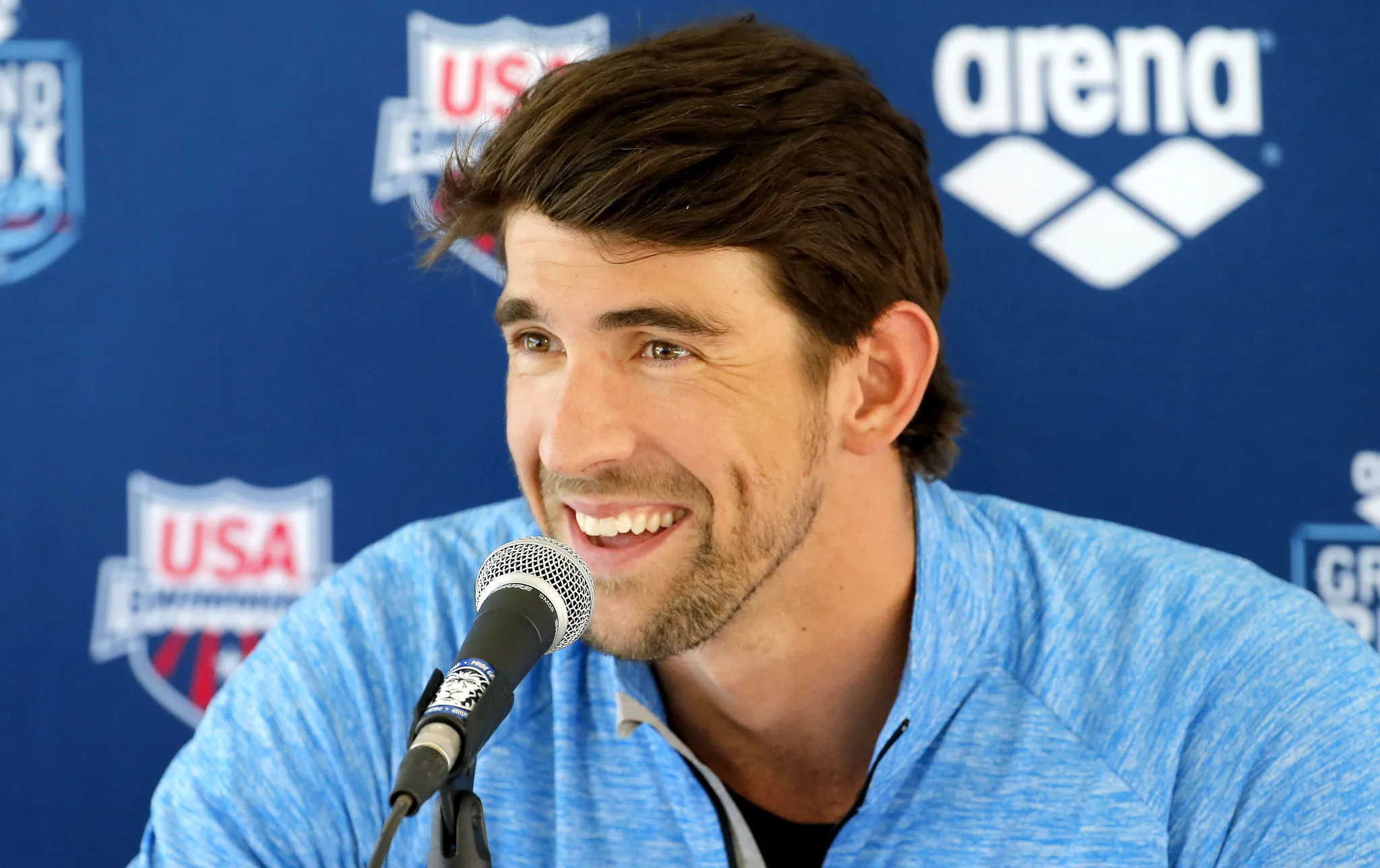 Michael Phelps Press Conference Wallpaper