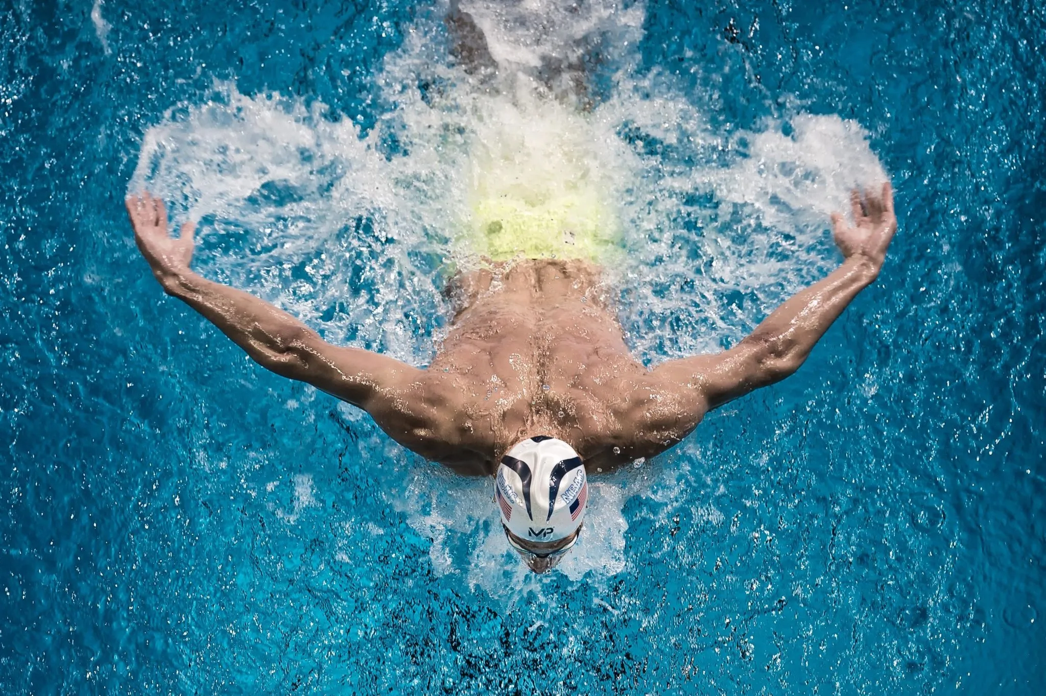 Michael Phelps Butterfly Stroke Action Wallpaper