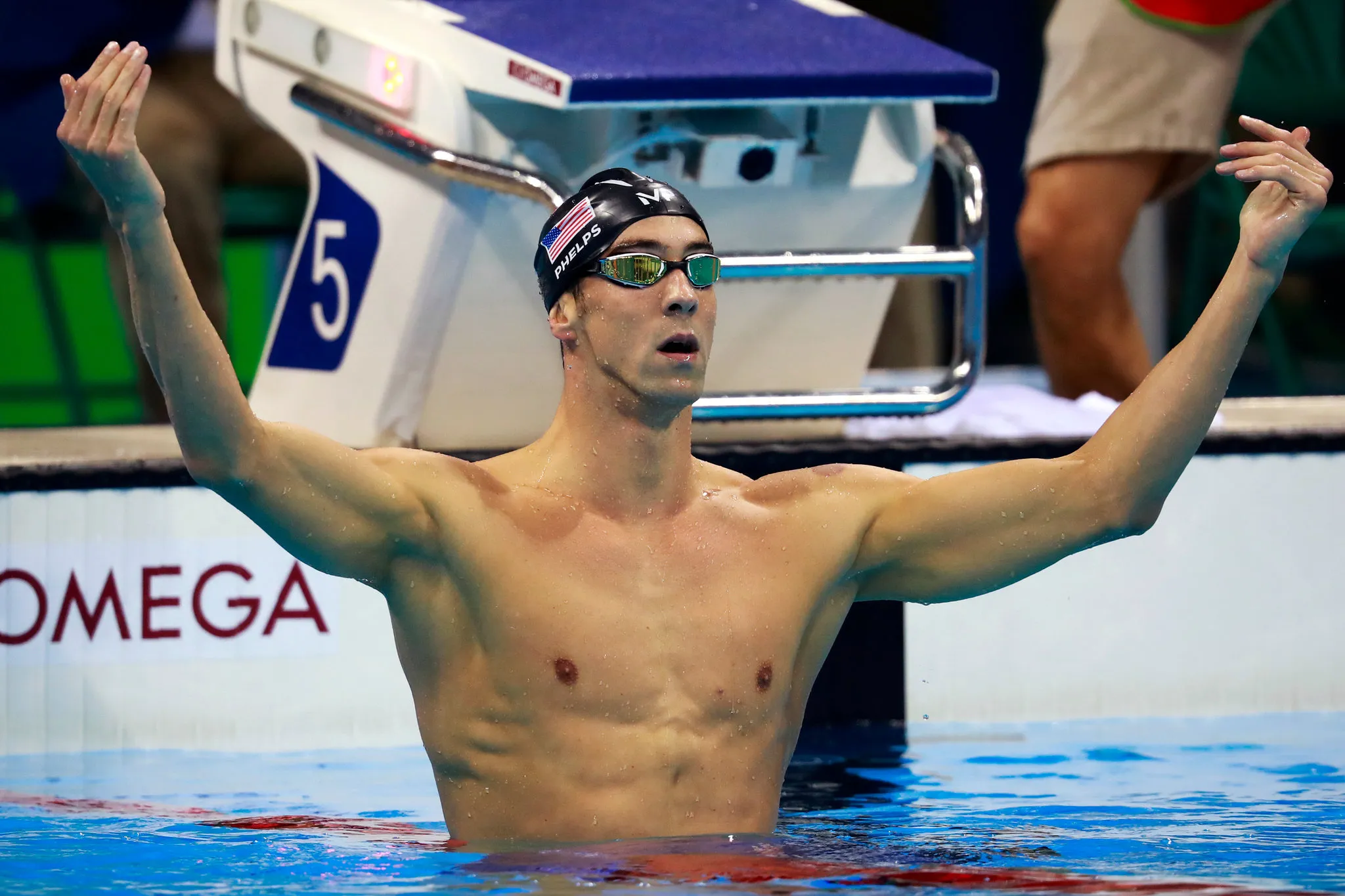 Michael Phelps Medal Celebration Wallpaper