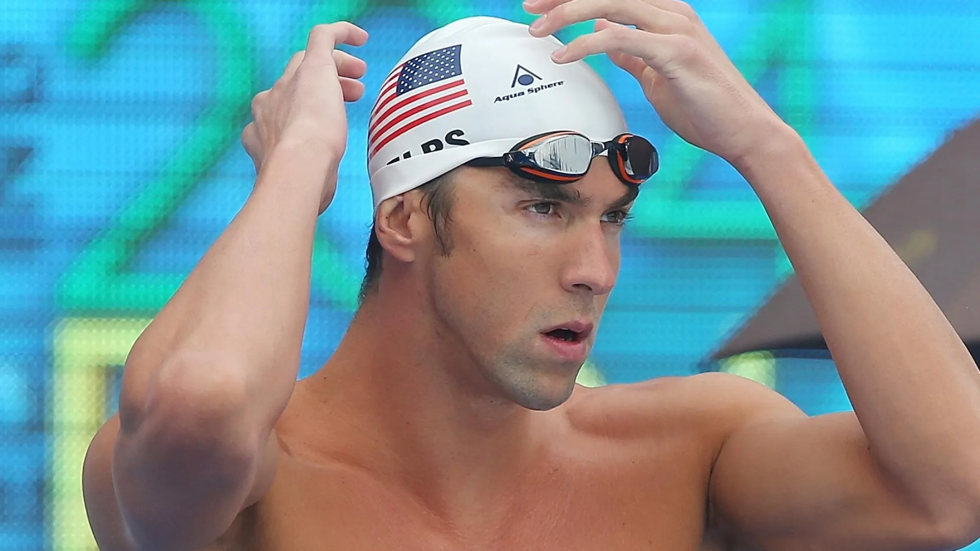 Michael Phelps Wearing Goggles Wallpaper