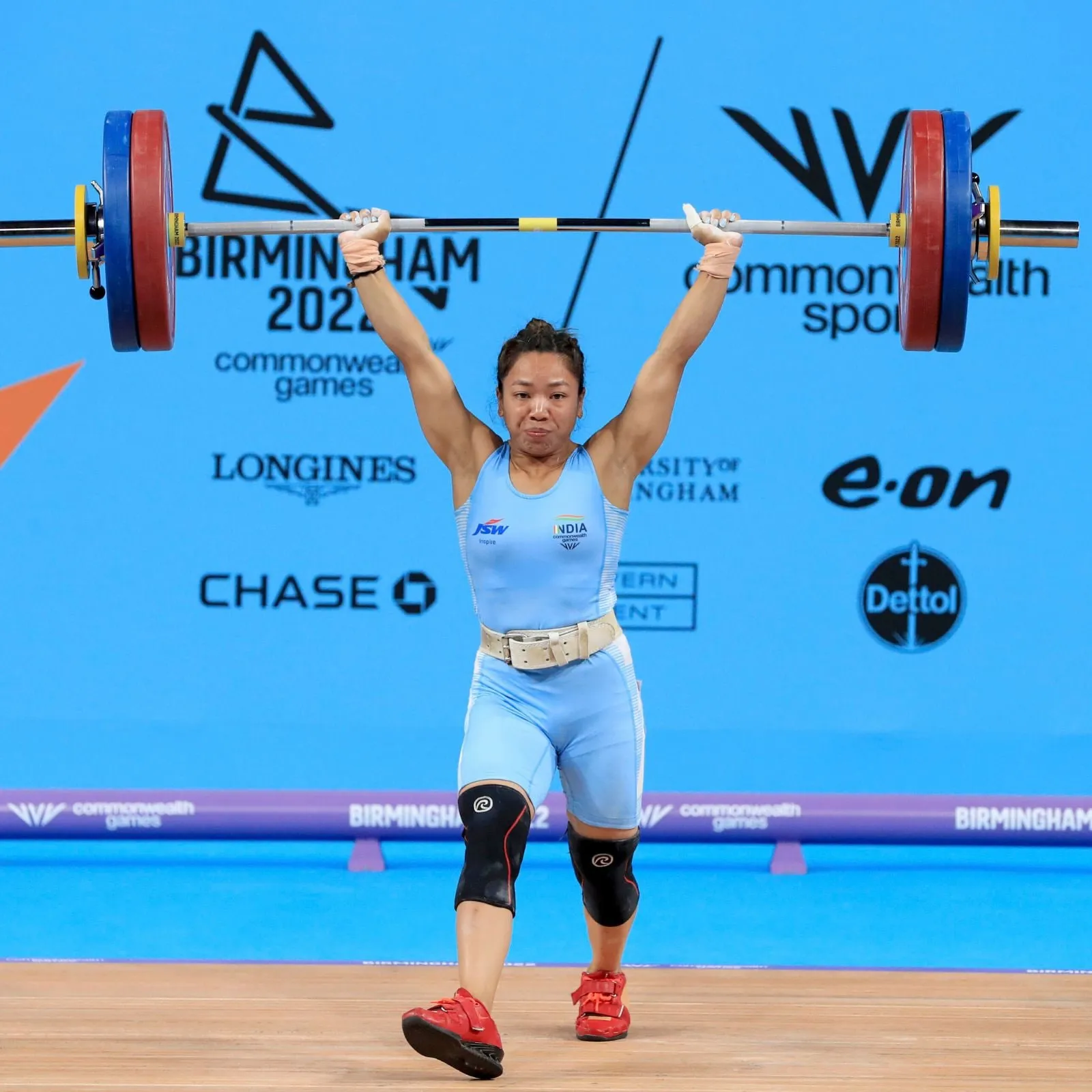 Mirabai Chanu Lifting at Birmingham 2022