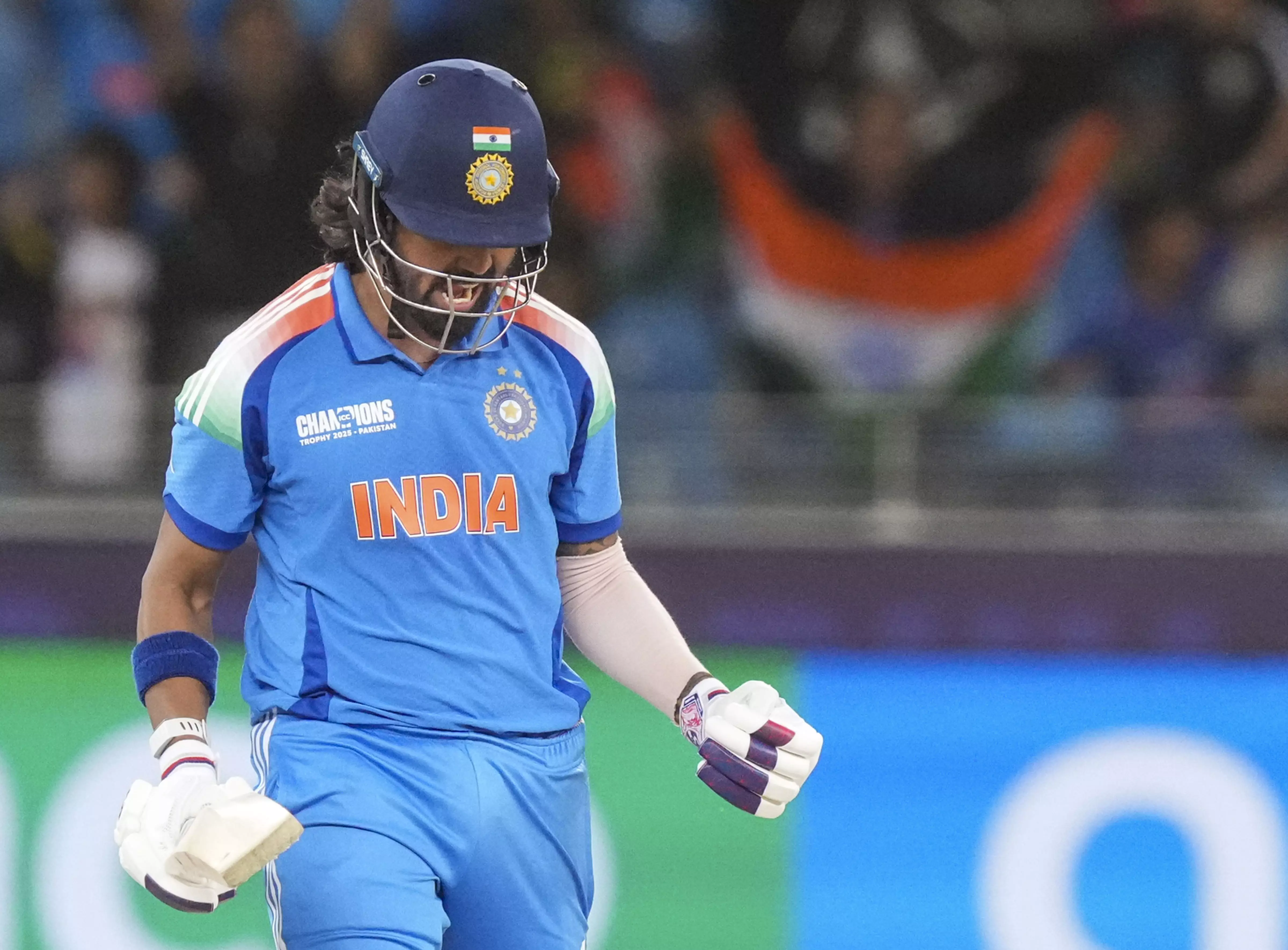 KL Rahul Celebrates Fifty