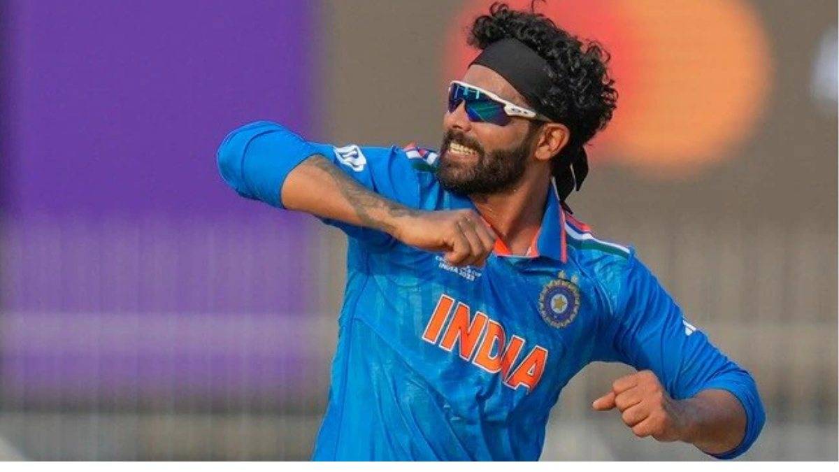 Ravindra Jadeja celebrates after a wicket