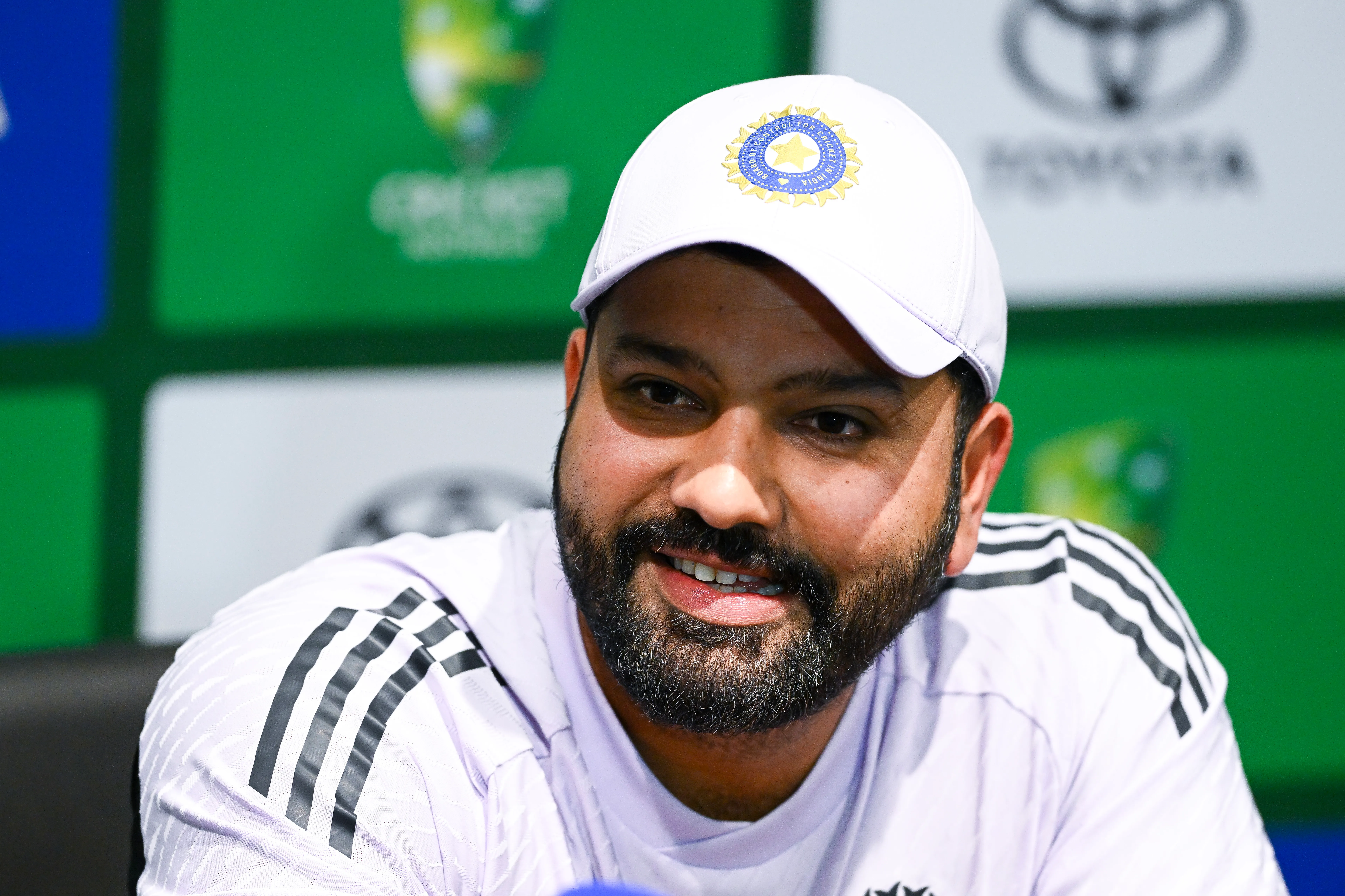 Rohit Sharma Focused at Crease