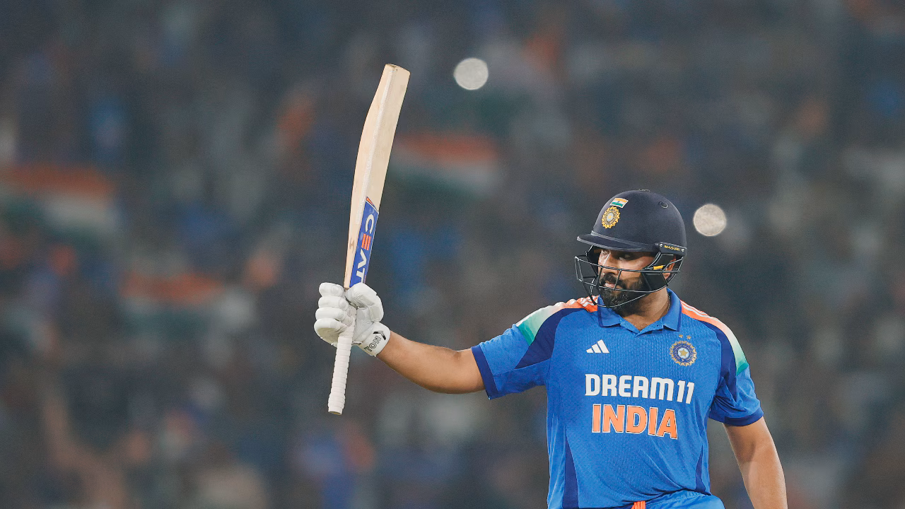 Rohit Sharma in White Test Jersey