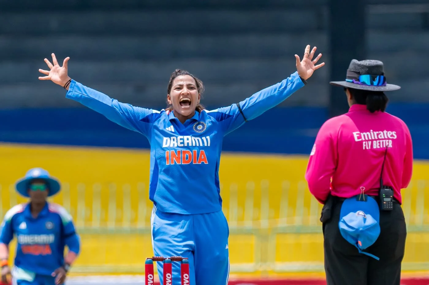Sneh Rana Roars After Taking Crucial Match Wicket