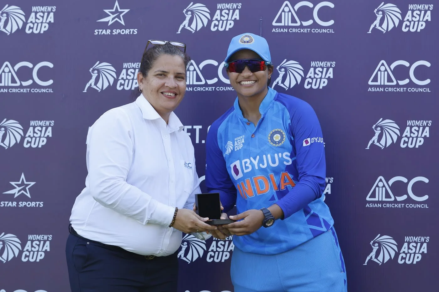 Sneh Rana Receives Player of the Match Award