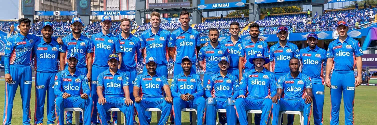 Mumbai Indians Men's Cricket Team Banner