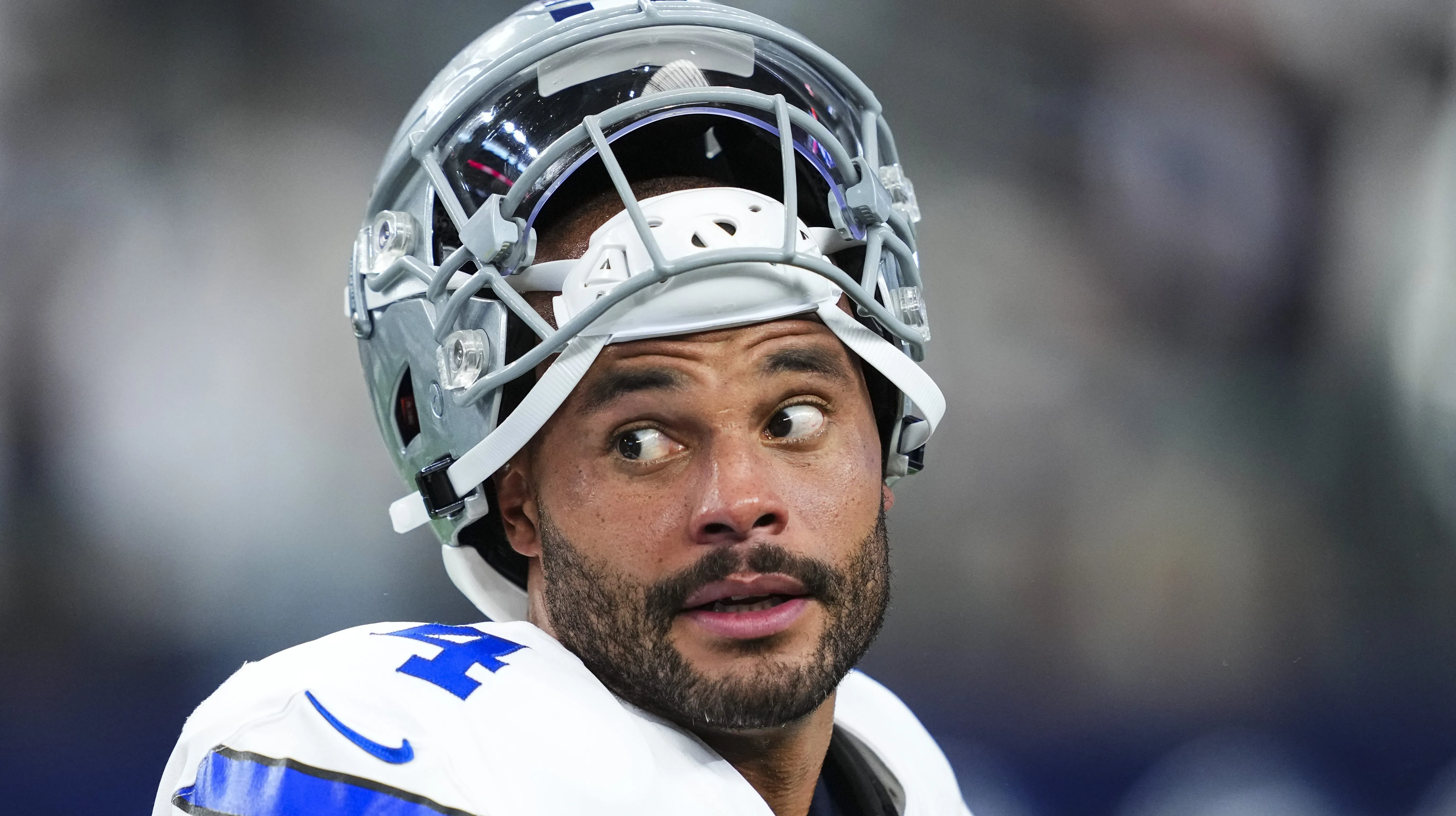 Dak Prescott in Helmet