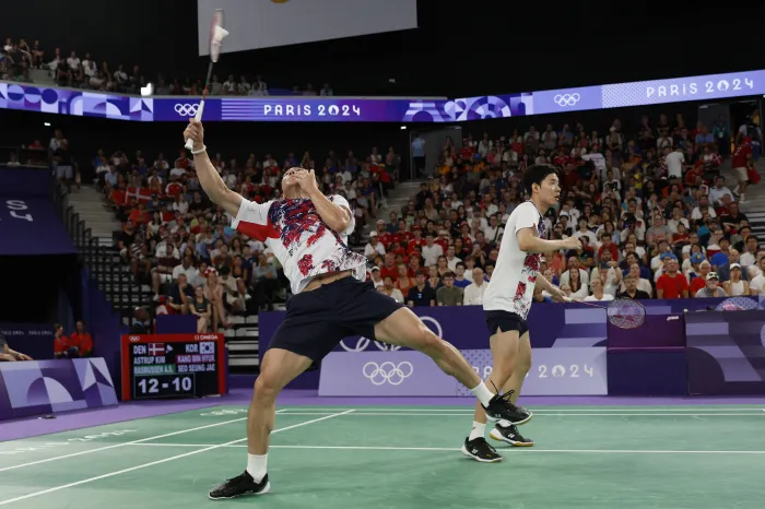 Seo Seung Jae Competes at Olympic Badminton Event