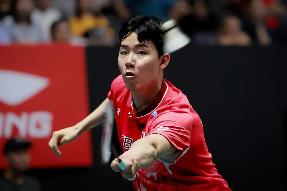 Seo Seung Jae Delivers Strong Forehand Shot