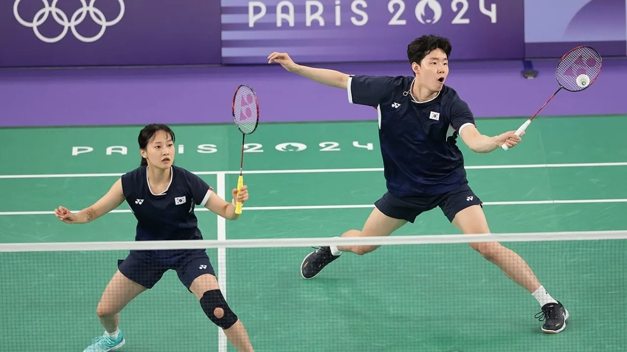 Seo Seung Jae Competing at Paris 2024 Badminton