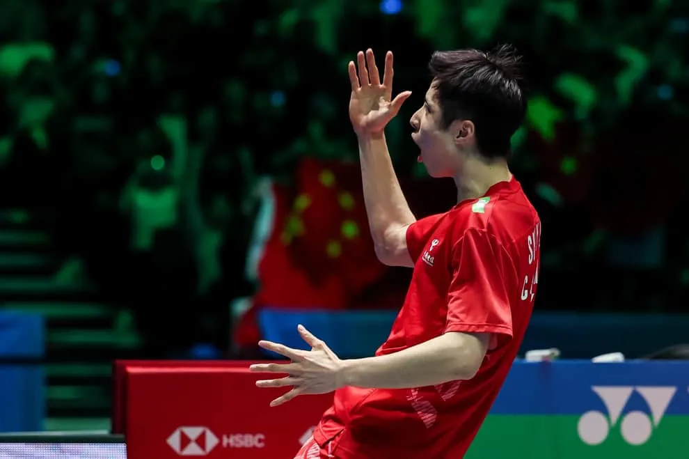 Shi Yuqi Celebrates a Winning Point