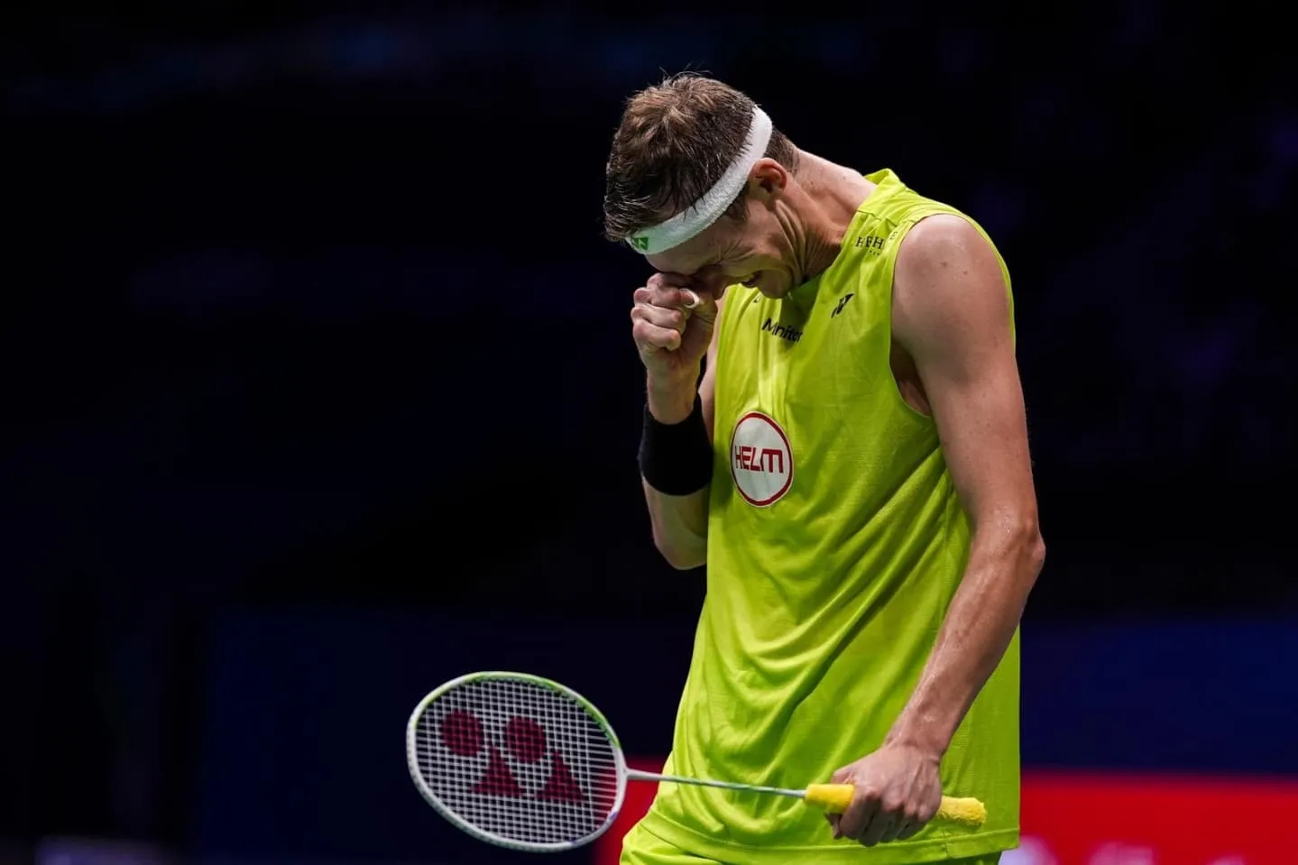 Viktor Axelsen Shows Emotion After Key Point