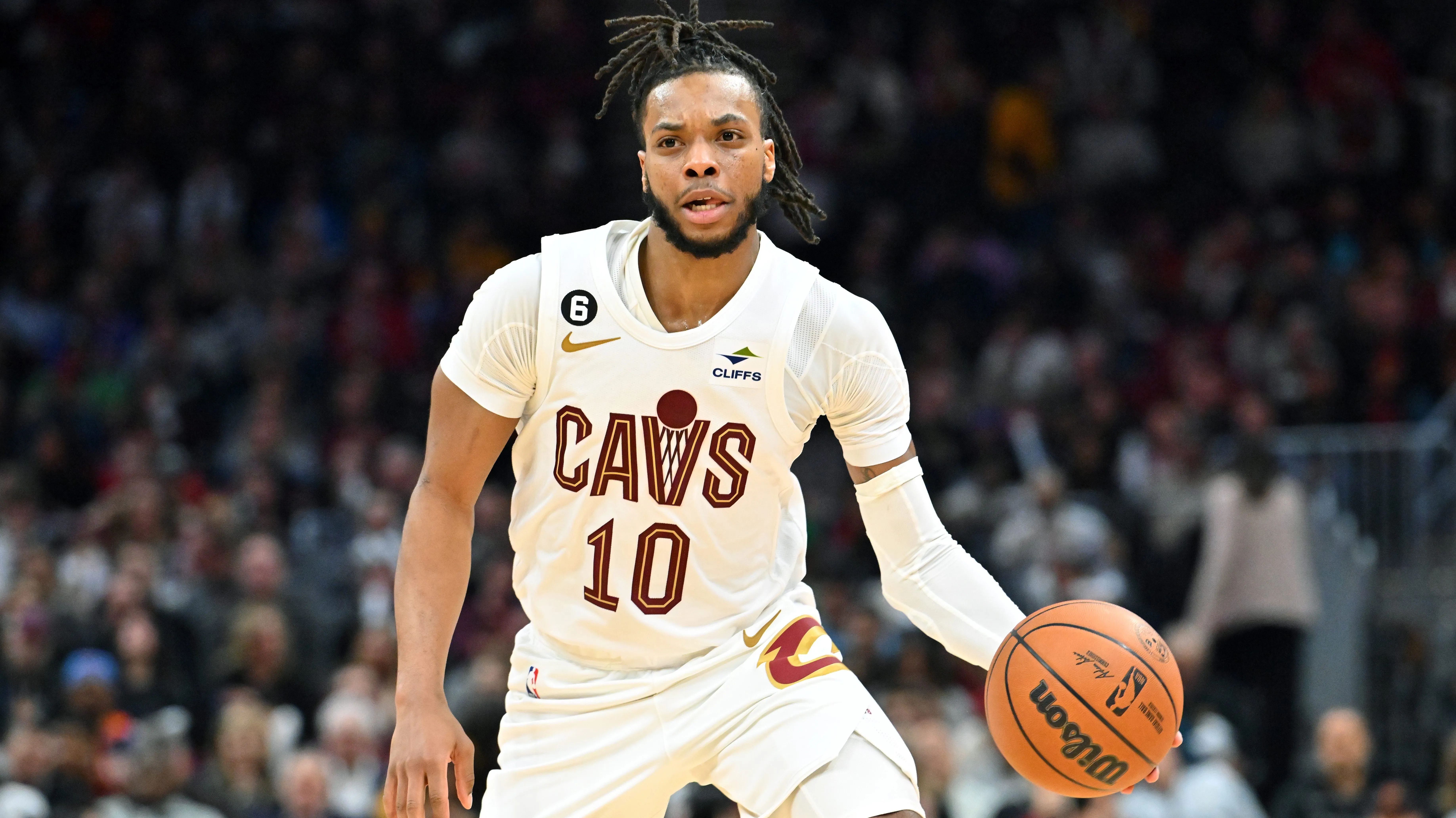 Darius Garland in Cleveland Cavaliers Black Alternate Jersey