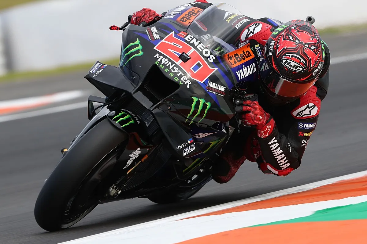 Fabio Quartararo Speed Lean on MotoGP Racing Circuit