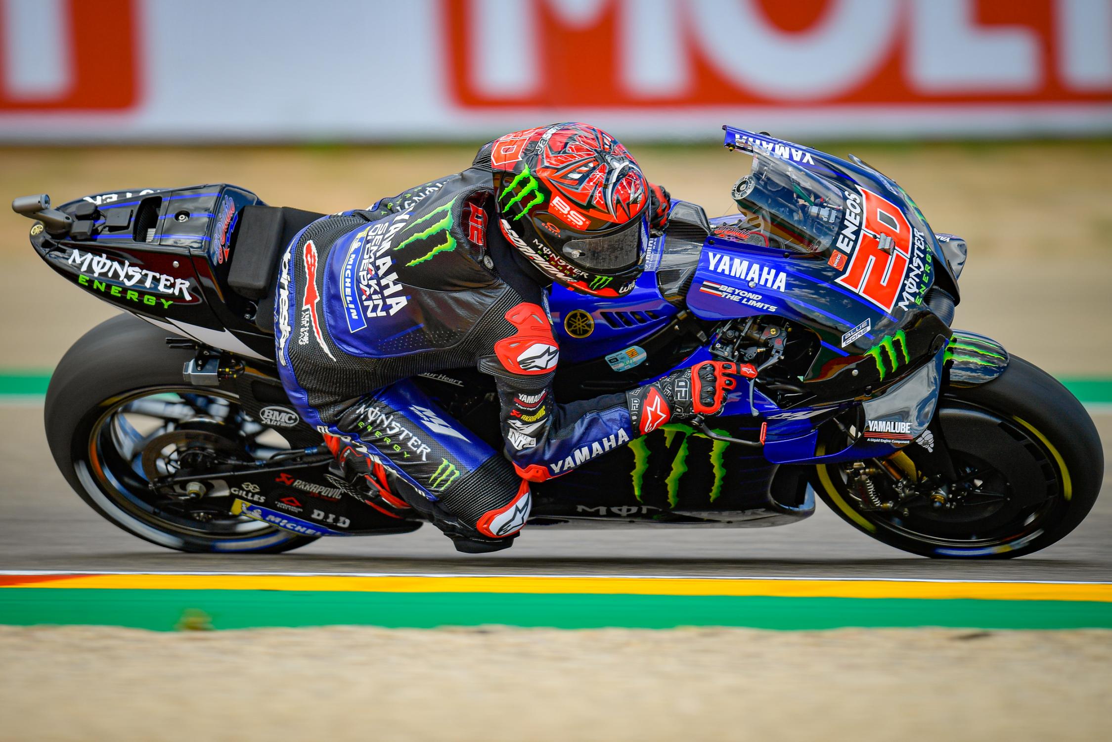 Fabio Quartararo High-Speed MotoGP Action Lean