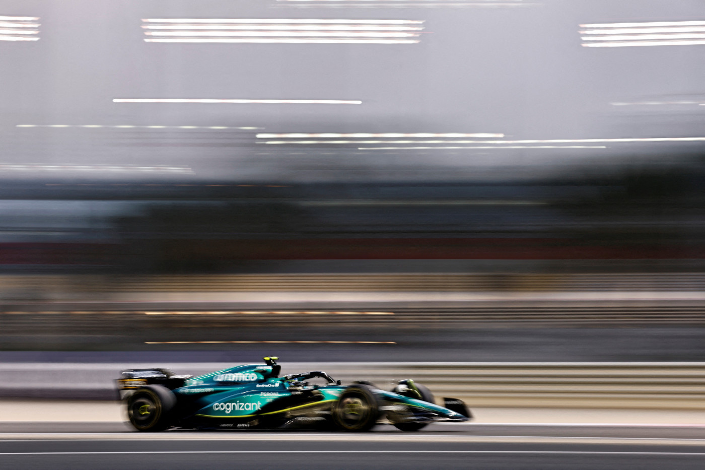 Fernando Alonso Racing Blur Shot