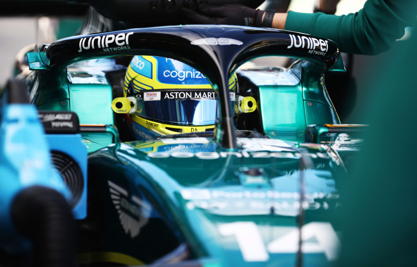 Fernando Alonso Helmet Close-up