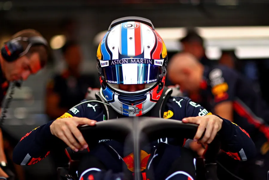 Max Verstappen Preparing in the Cockpit